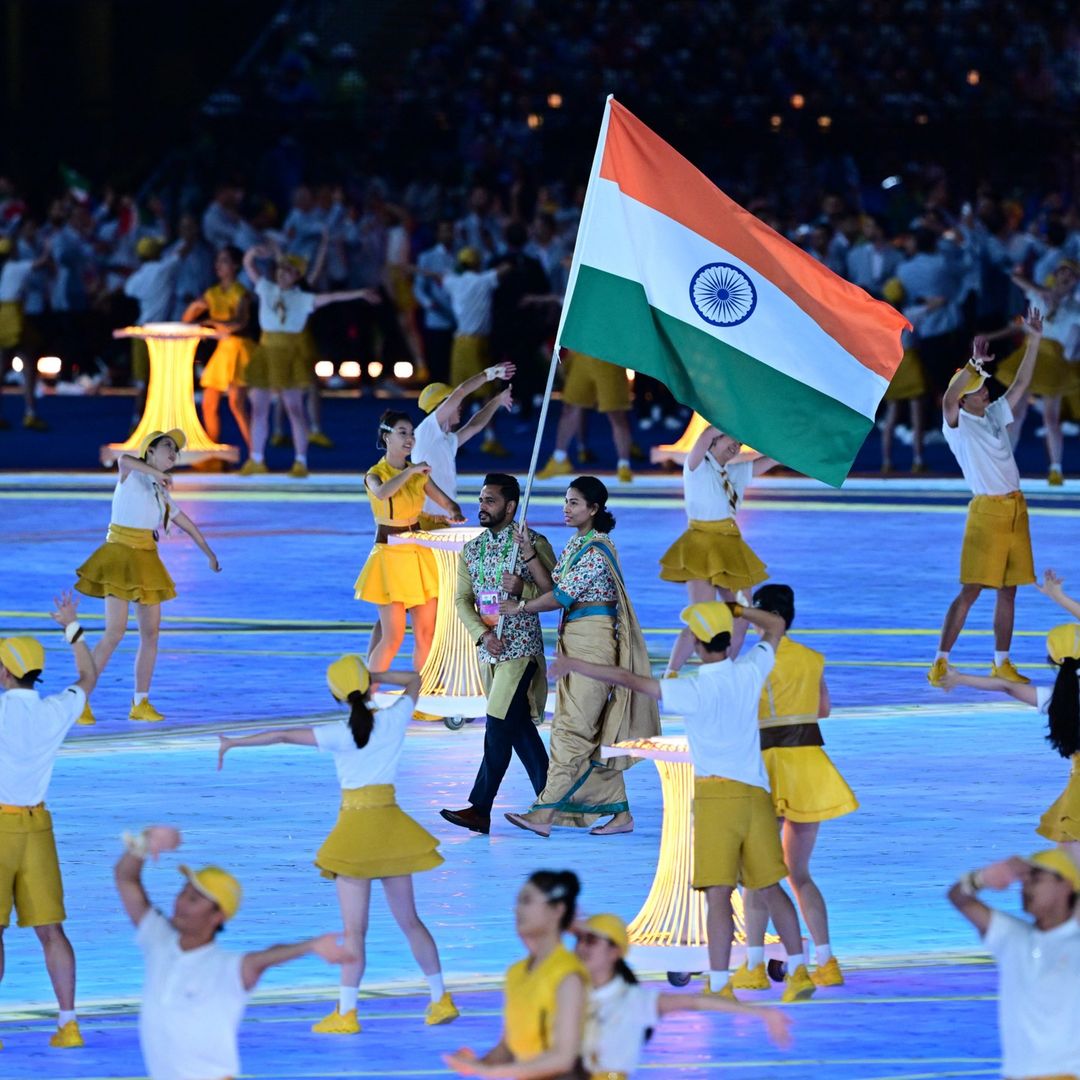 Lovlina Borgohain and Harmanpreet Singh, India's flag bearers at the Asian Games 2023 Hangzhou opening ceremony